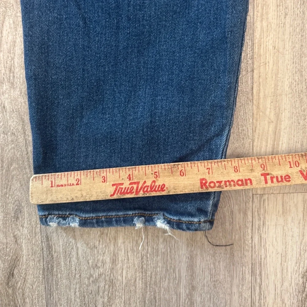 Judy Blue Slim Fit High Rise Dark Wash Distressed Hem Jeans 18W